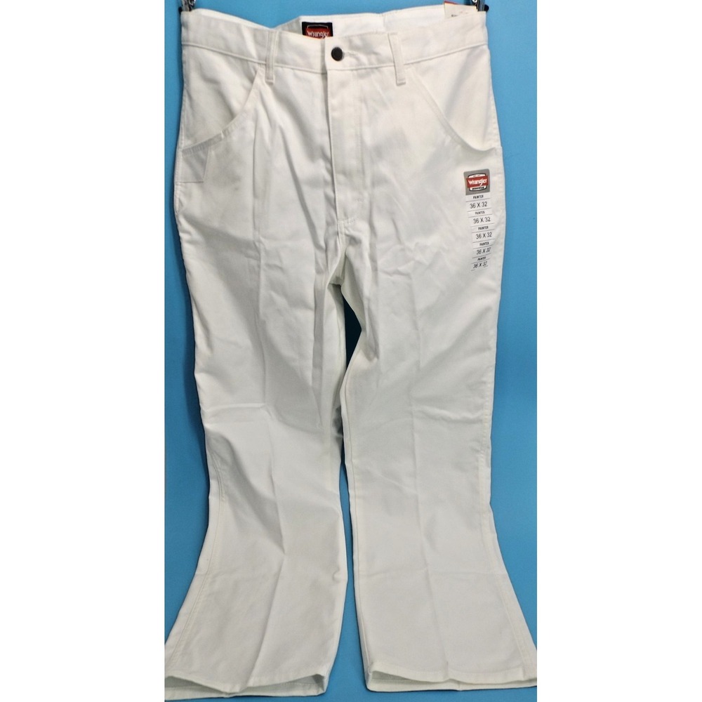 Wrangler Workwear Painter White Utility Pant - Men's Size 36 x 32 - Picture 3 of 13